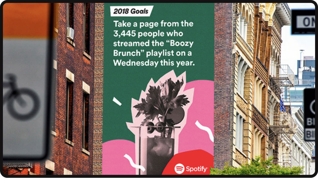 Example 2 of how Spotify uses data in advertising