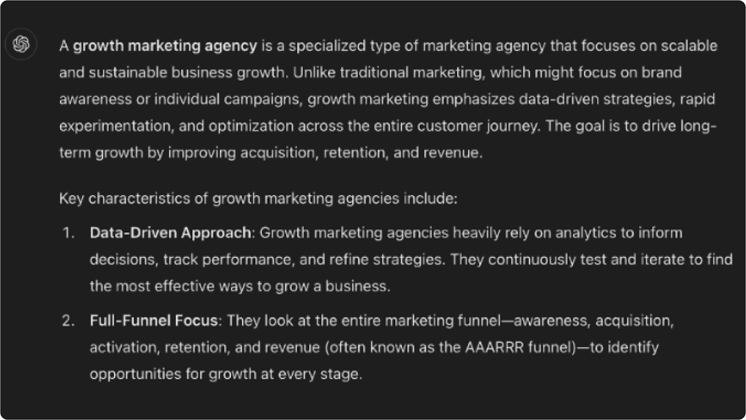 chatgpt AEO search result